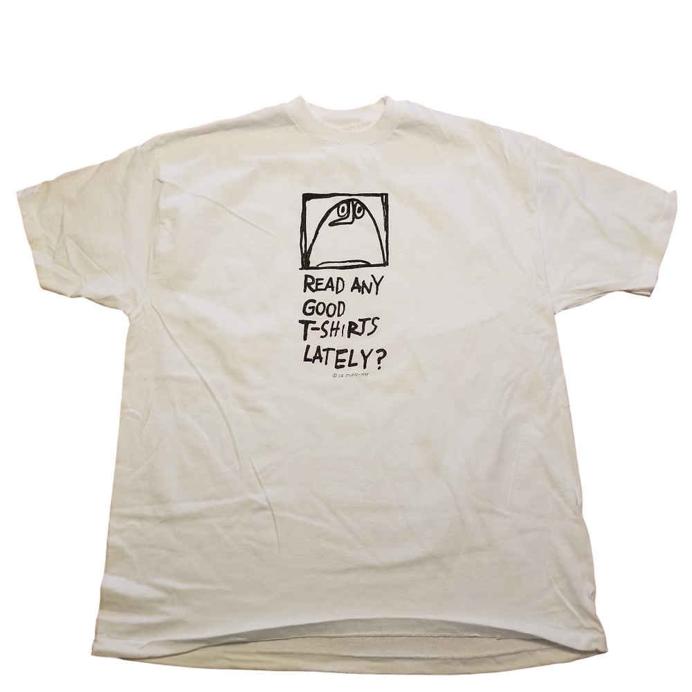 Vintage 90s Read Any Good T-shirts Lately Tee XL